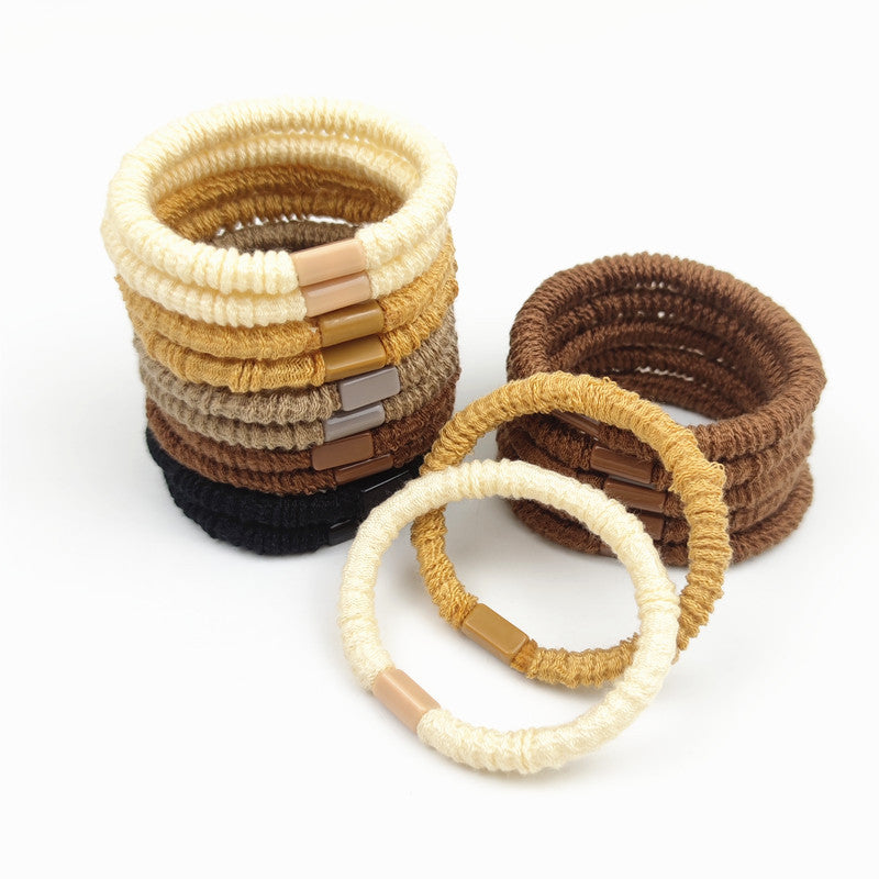 Simple High Elastic Hair Band For Women Hair Smaller Leather Sheath Hair Accessories Simple High Elastic Hair Band For Women Hair Smaller Leather Sheath Hair Accessories